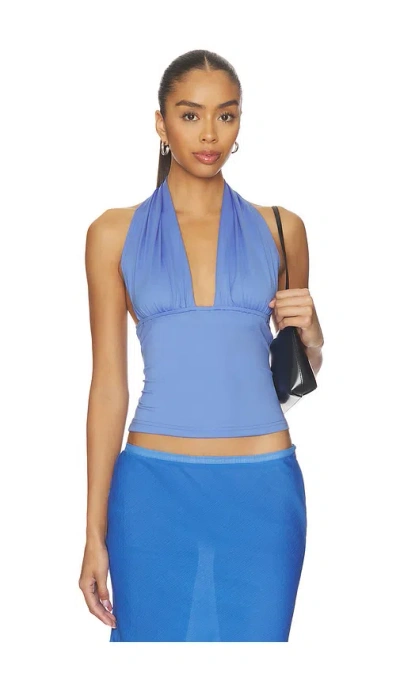 Lioness Safari Halter Top In Blue