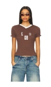 Lioness Scrunched Spectate Top Coffee In Brown