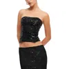 Lioness She's All That Strapless Top In Black