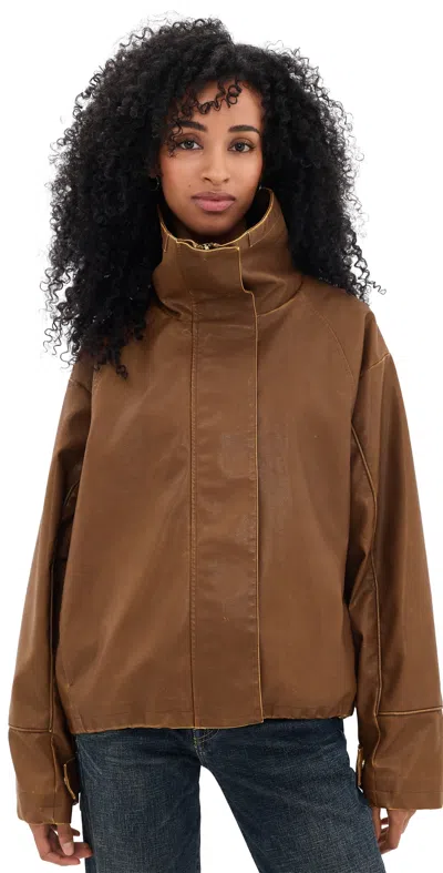 Lioness Shoreline Funnel Neck Jacket Coffee
