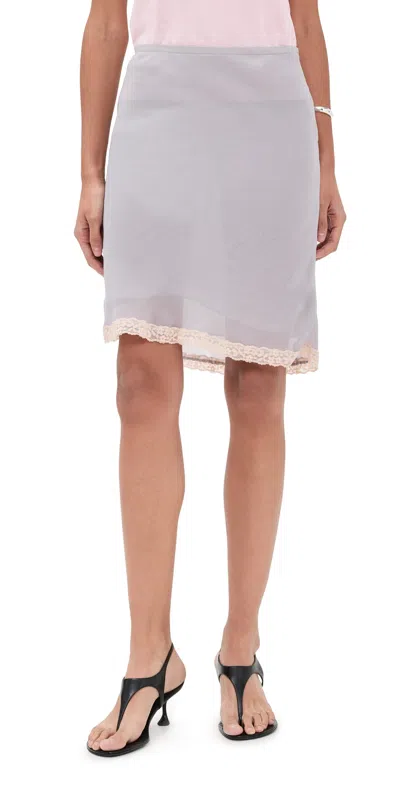 Lioness Shoreline Midi Skirt Ash In Gray