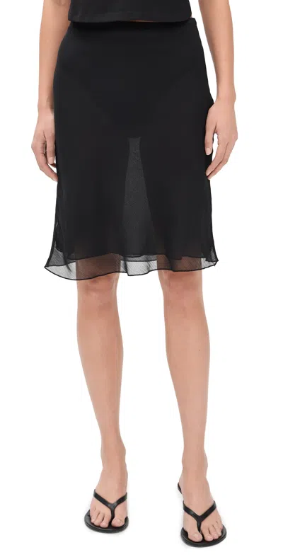 Lioness Shoreline Skirt Obsidian In Black