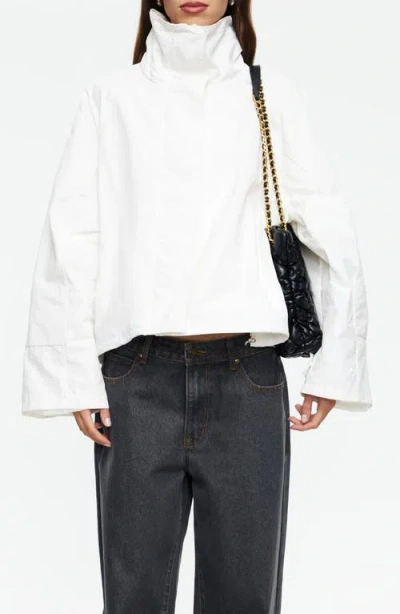 Lioness Shoreline Windbreaker Jacket In White
