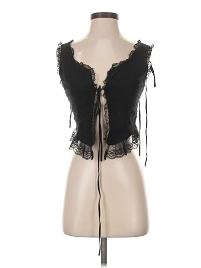 Pre-owned Lioness Sleeveless Blouse In Black