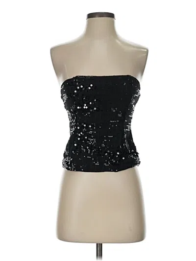Lioness Sleeveless Top Black Strapless Neckline Tops