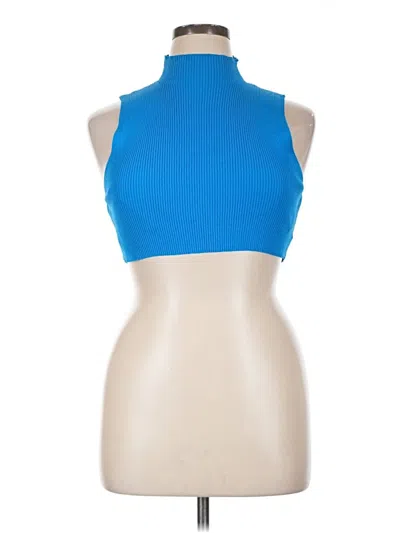 Pre-owned Lioness Sleeveless Top Blue Halter Neckline Tops