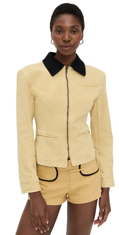 Lioness Soho Jacket Latte In Yellow