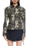Lioness Soho Leopard Print Jacket In Multi