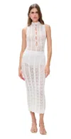 Lioness Soiree Sleeveless Dress Porcelain In White