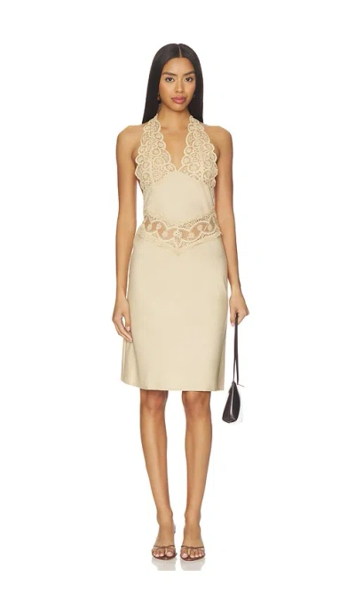Lioness Solana Midi Dress In Brown