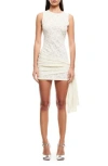 Lioness Soleil Tie Side Sleeveless Body-cont Minidress In White