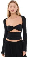Lioness Soleil Top Onyx In Onyx