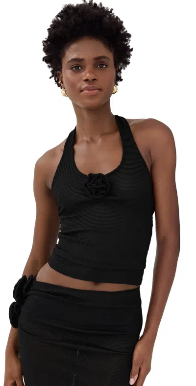 Lioness Soulmate Halter Top Onyx In Black