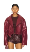 Lioness Staten Island Jacket In Mulberry
