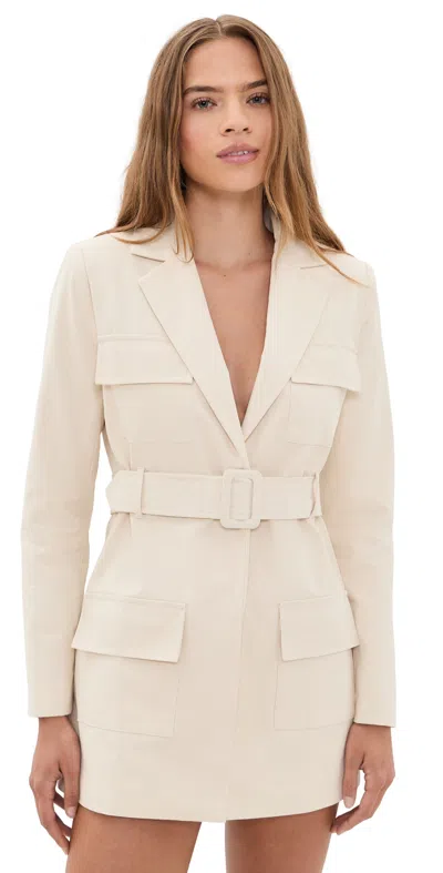 Lioness Steinway Mini Dress Beige In Pink