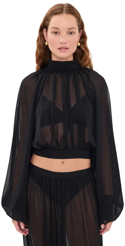 Lioness Suite Escape Blouse Dusk In Black