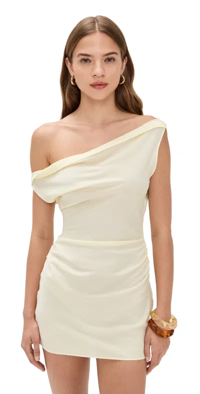 Lioness Sweetheart Mini Dress In Butter In Yellow