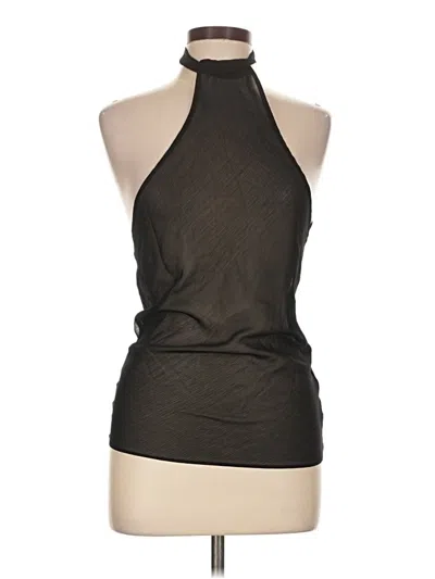 Lioness Tank Top Black Halter Neckline Tops