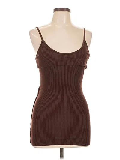 Pre-owned Lioness Tank Top Brown Strapless Neckline Tops