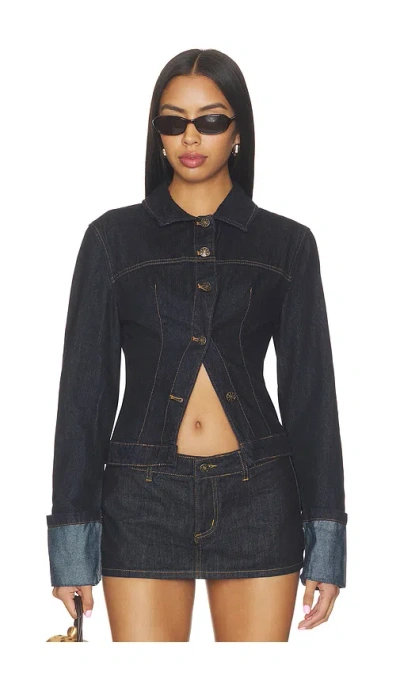 Lioness The Bronx Denim Jacket In Indigo