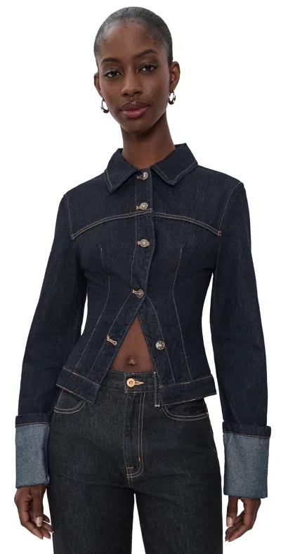 Lioness The Bronx Denim Jacket Indigo In Blue