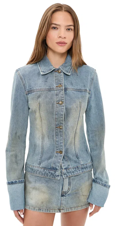 Lioness The Bronx Denim Jacket Stone Blue