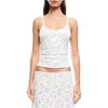 Lioness Tidal Pointelle Camisole In Foam