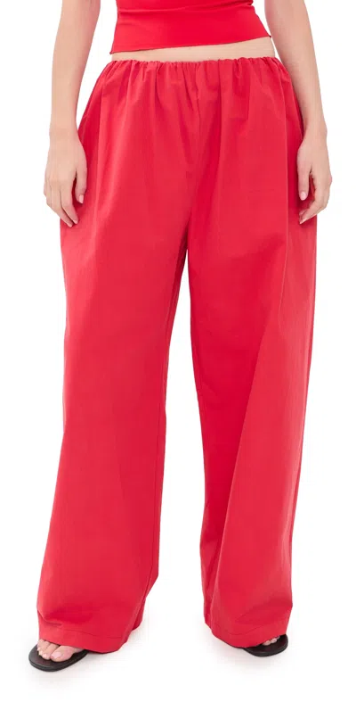 Lioness Tidekiss Pants Crimson In Red