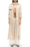 Lioness Trencherous Coat In Beige