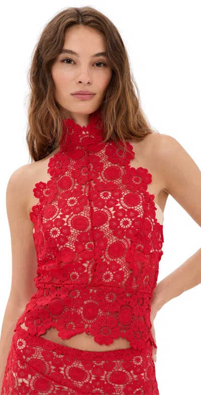 Lioness Trophy Halter Top Rouge In Red