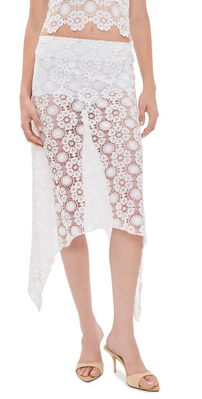 Lioness Trophy Midi Skirt Porcelain In Purple