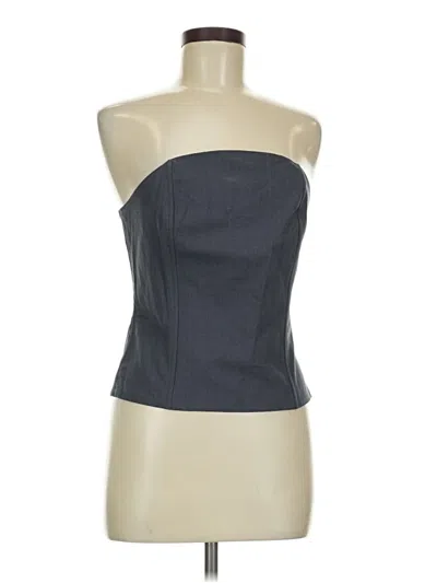 Pre-owned Lioness Tube Top Gray Strapless Neckline Tops