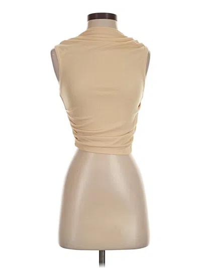 Pre-owned Lioness Tube Top Tan Cowl Neck Tops