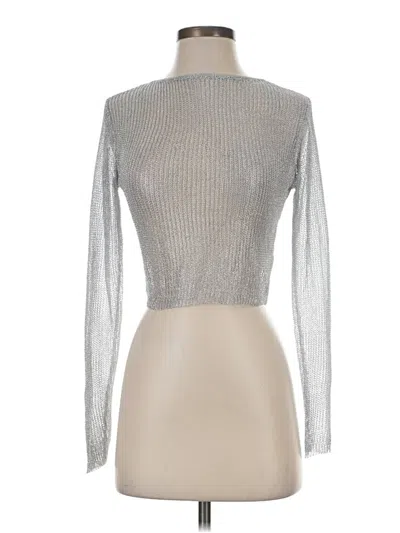 Lioness Turtleneck Sweater In Silver