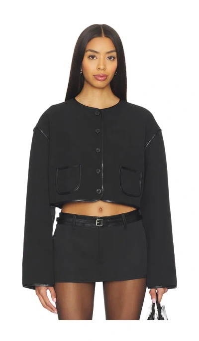Lioness Twilight Crop Jacket In Black