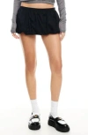Lioness Un Tutu Cotton Bubble Miniskort In Onyx