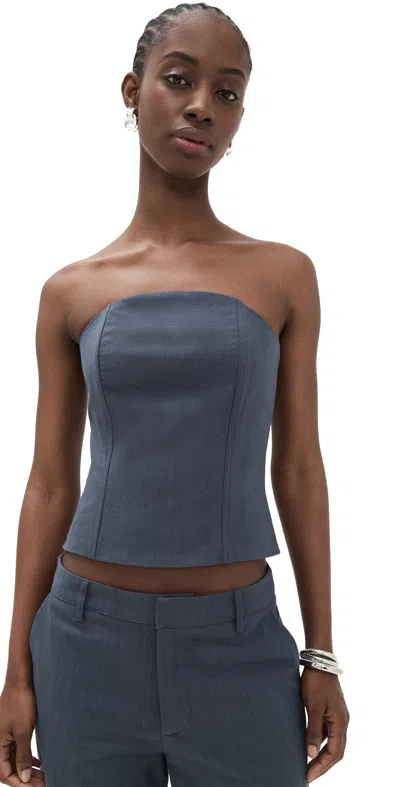 Lioness Untamed Bodice Top Mineral In Blue