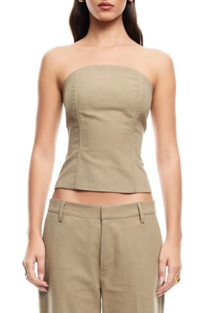 LIONESS LIONESS UNTAMED STRAPLESS COTTON TOP
