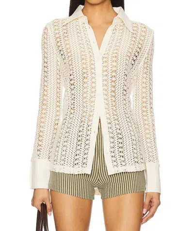 Lioness Unveiling Shirt In Cream In Neutral