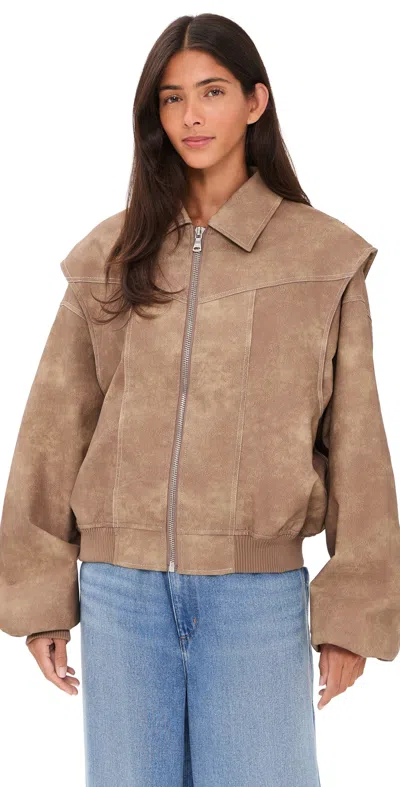 Lioness Vista Bomber Jacket Light Brown