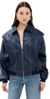 Lioness Vista Bomber Jacket Navy In Navy