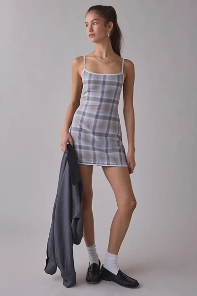 Lioness Voyage Ash Plaid Cami Mini Dress In Ash Plaid, Women's At Urban Outfitters In Multi