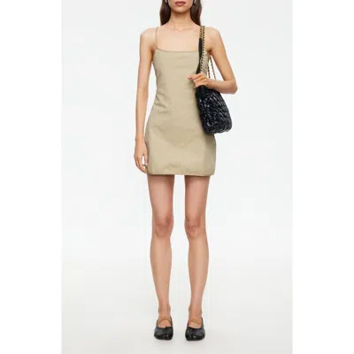 Lioness Voyage Cotton Minidress In Brown