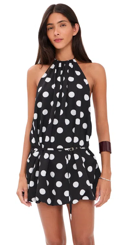 Lioness When In Rome Mini Dress Full Moon In Black
