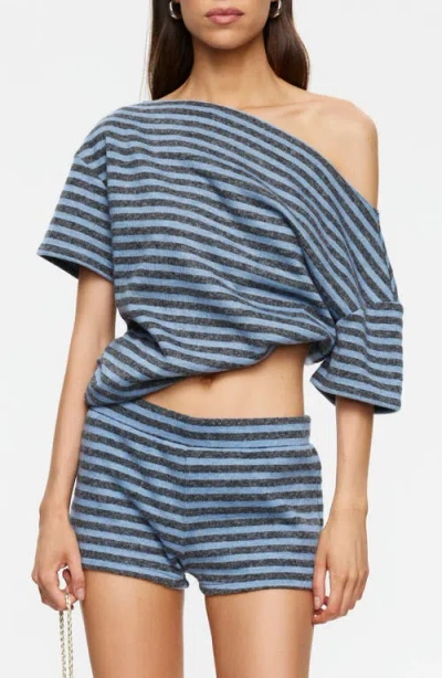 Lioness Wildlands One-shoulder Knit Top In Multi