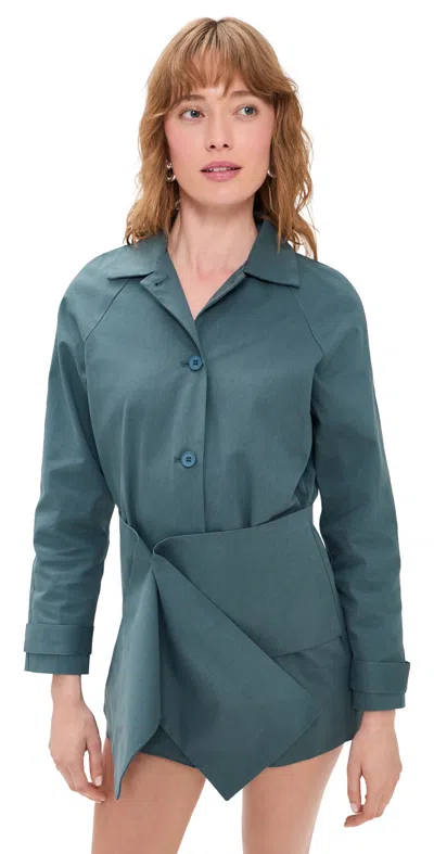 Lioness Wiseguy Mini Dress Slate In Blue