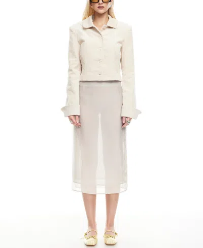 Lioness Women's Balmy Button-front Long-sleeve Jacket In Neutral