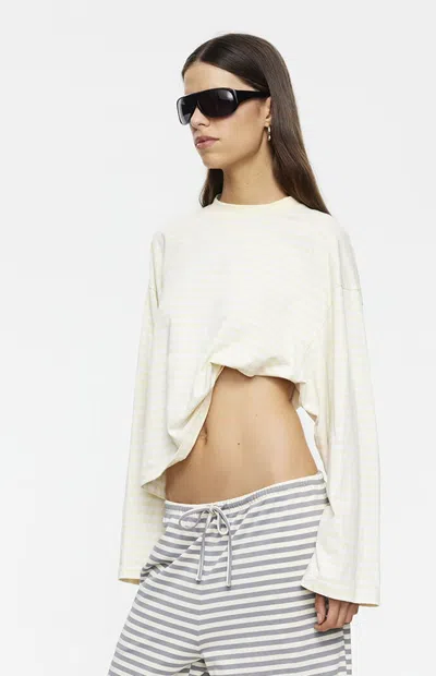 Lioness Women's Bloom Long Sleeve Top In Yellow In White