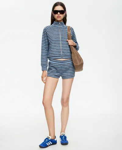 Lioness Women's Bloom Mid-rise Knit Shorts In Blue