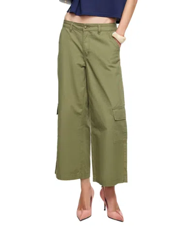 Lioness Women's Carrie Cargo Wide-leg Pants In Khaki